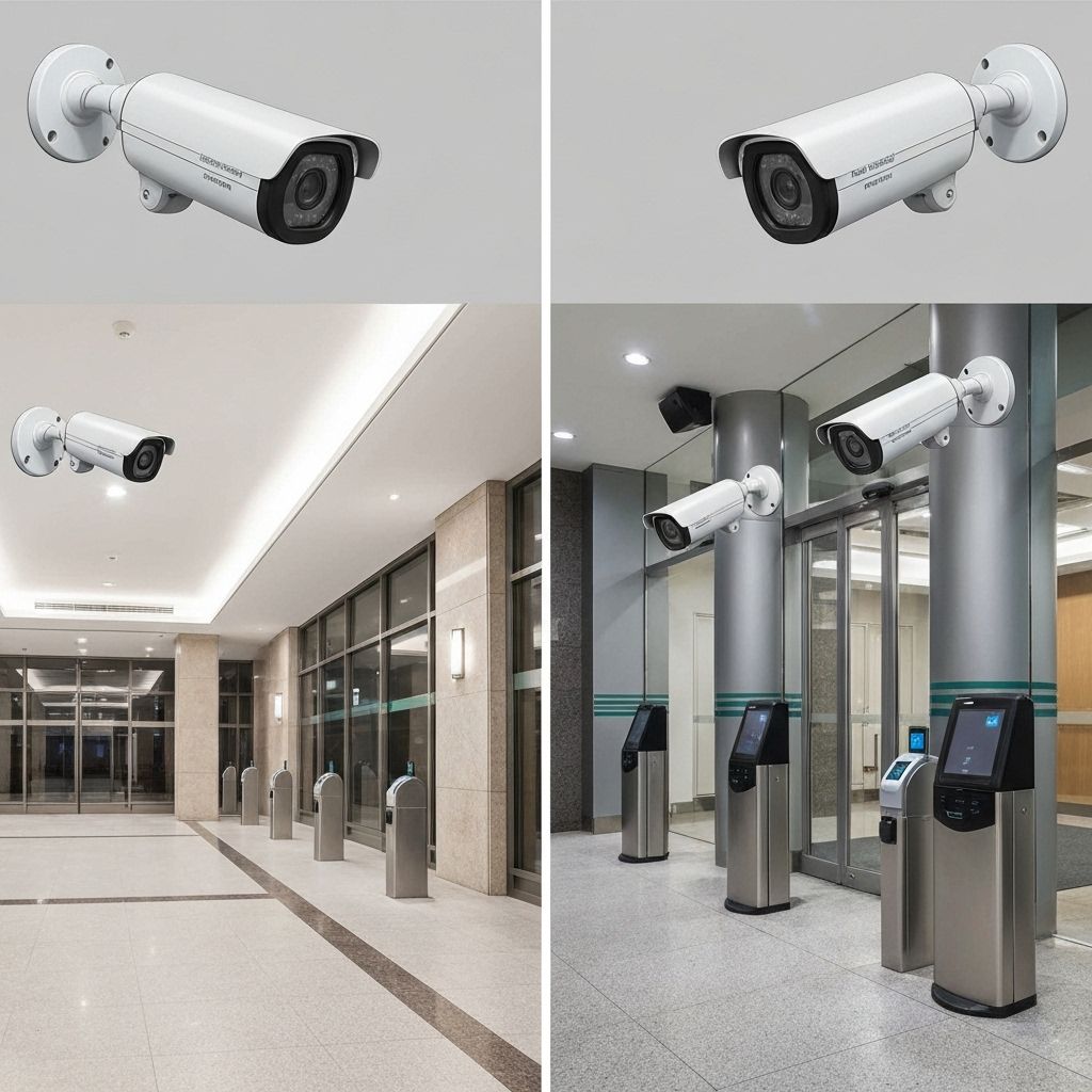 Segurança comercial com controle de acesso