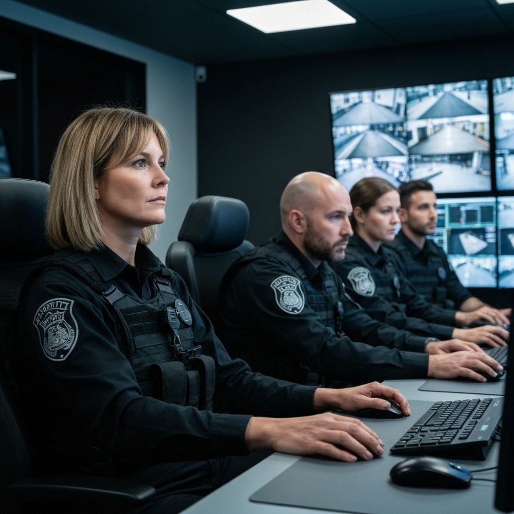 Equipe de monitoramento profissional